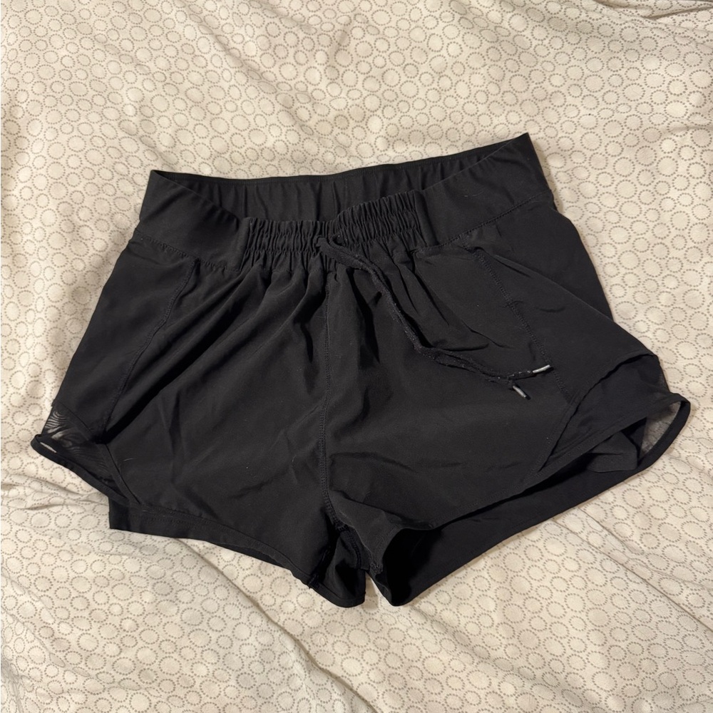 Black athletic shorts